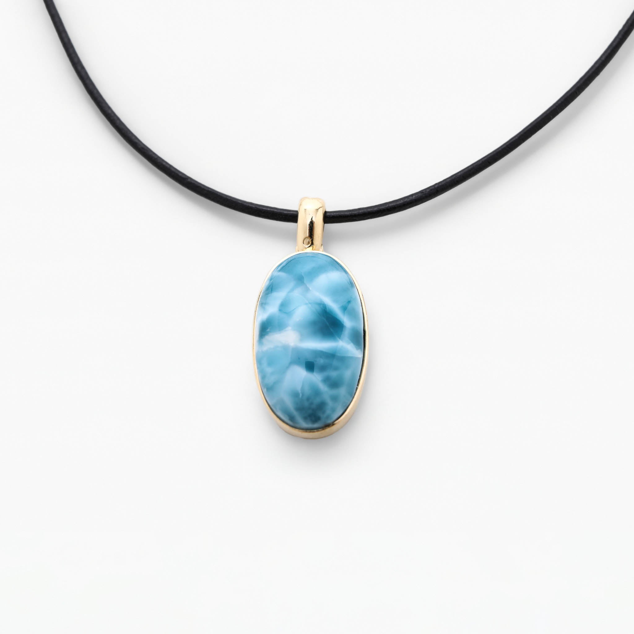 Larimar Gold Vermeil Pendant Olga