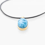 Larimar Gold Vermeil Pendant Olga