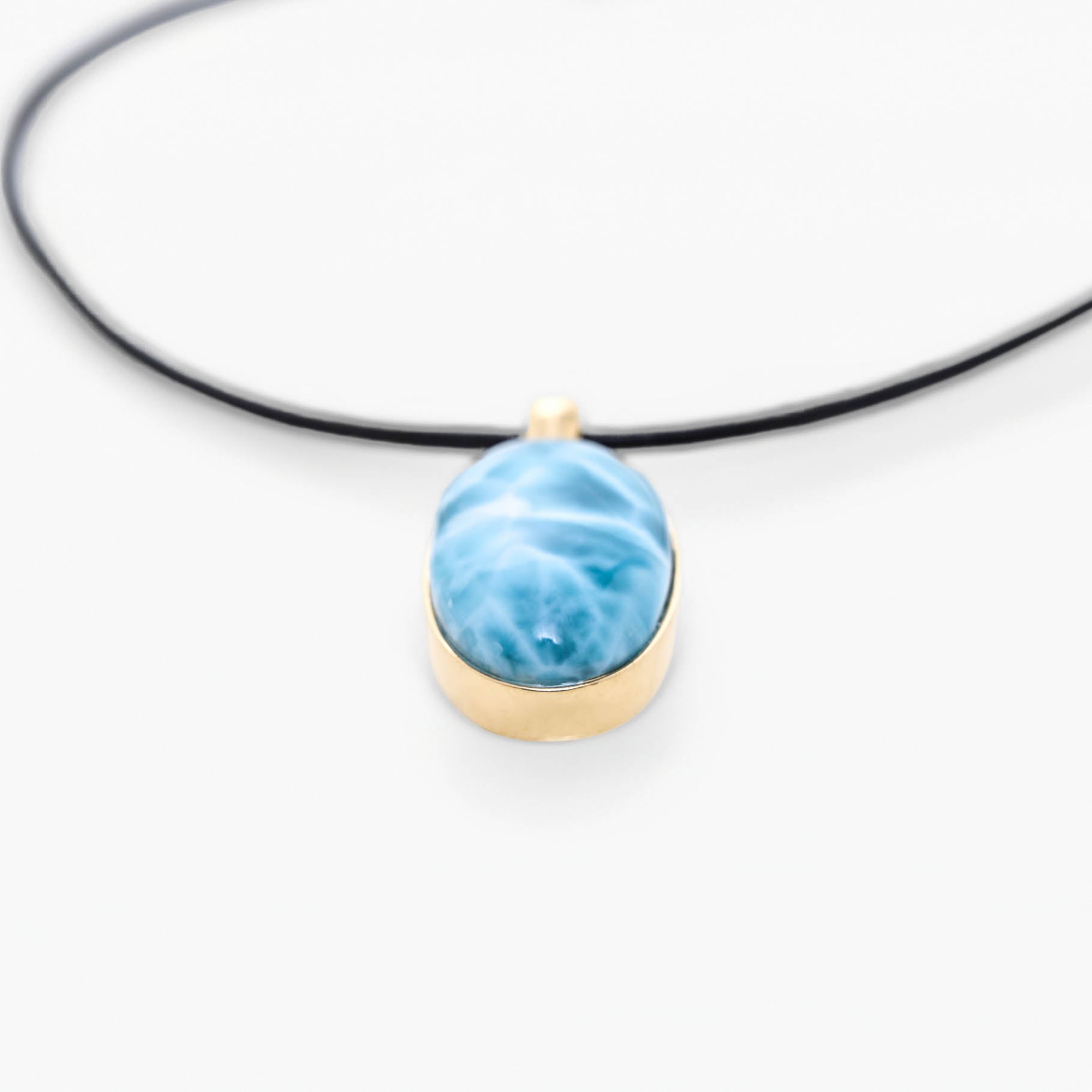 Larimar Gold Vermeil Pendant Olga