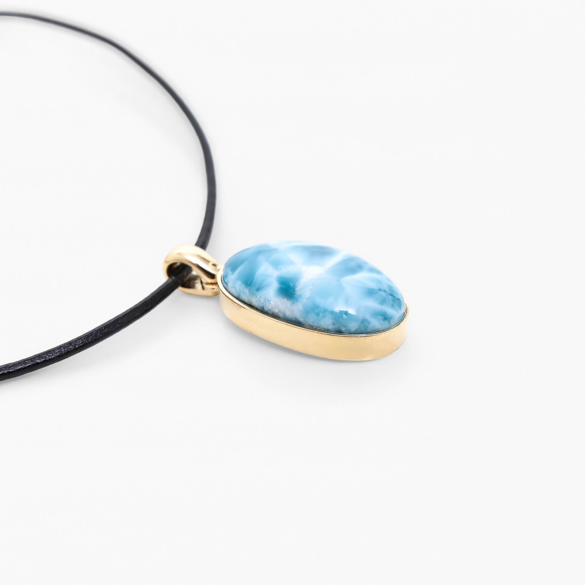 Larimar Gold Vermeil Pendant Olga