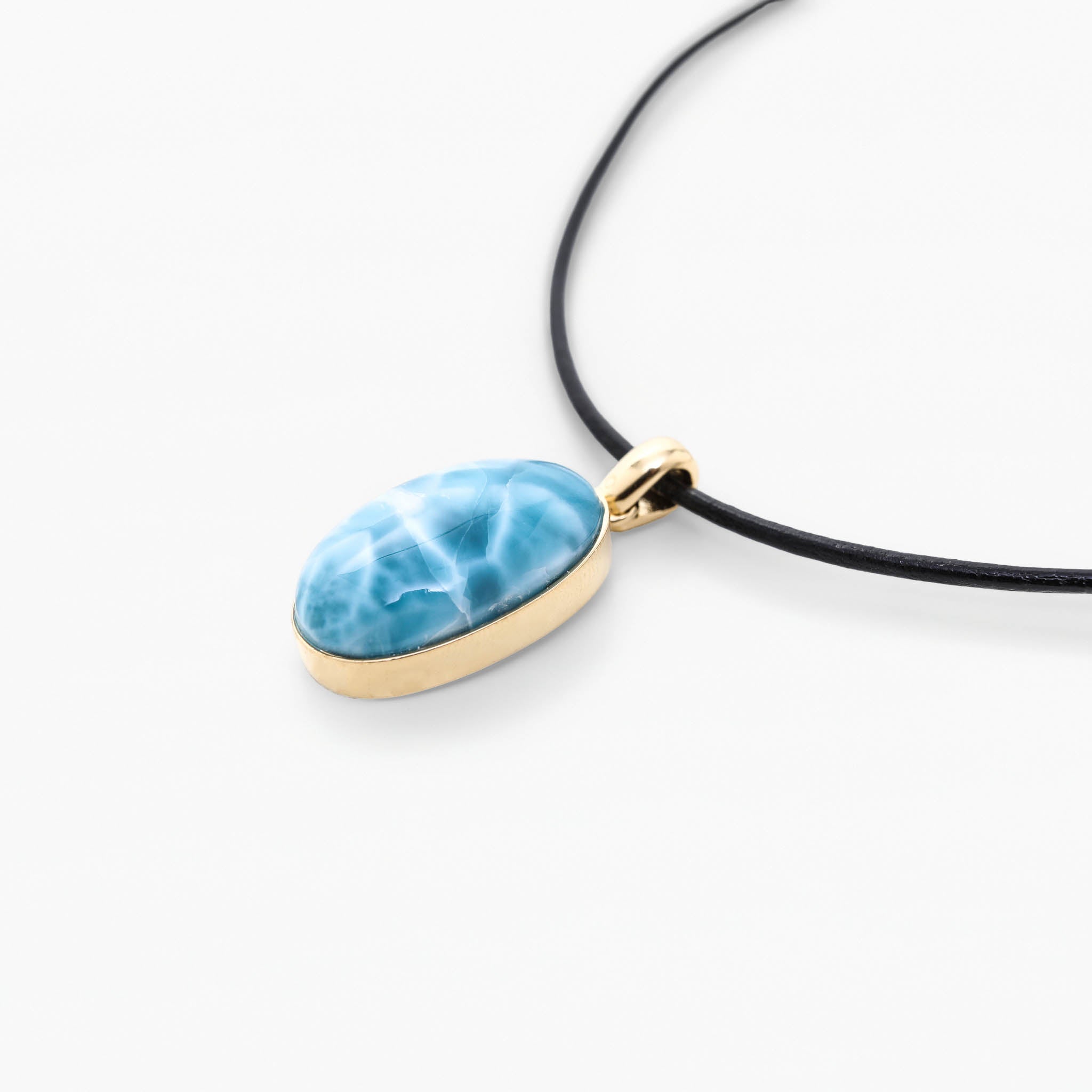 Larimar Gold Vermeil Pendant Olga