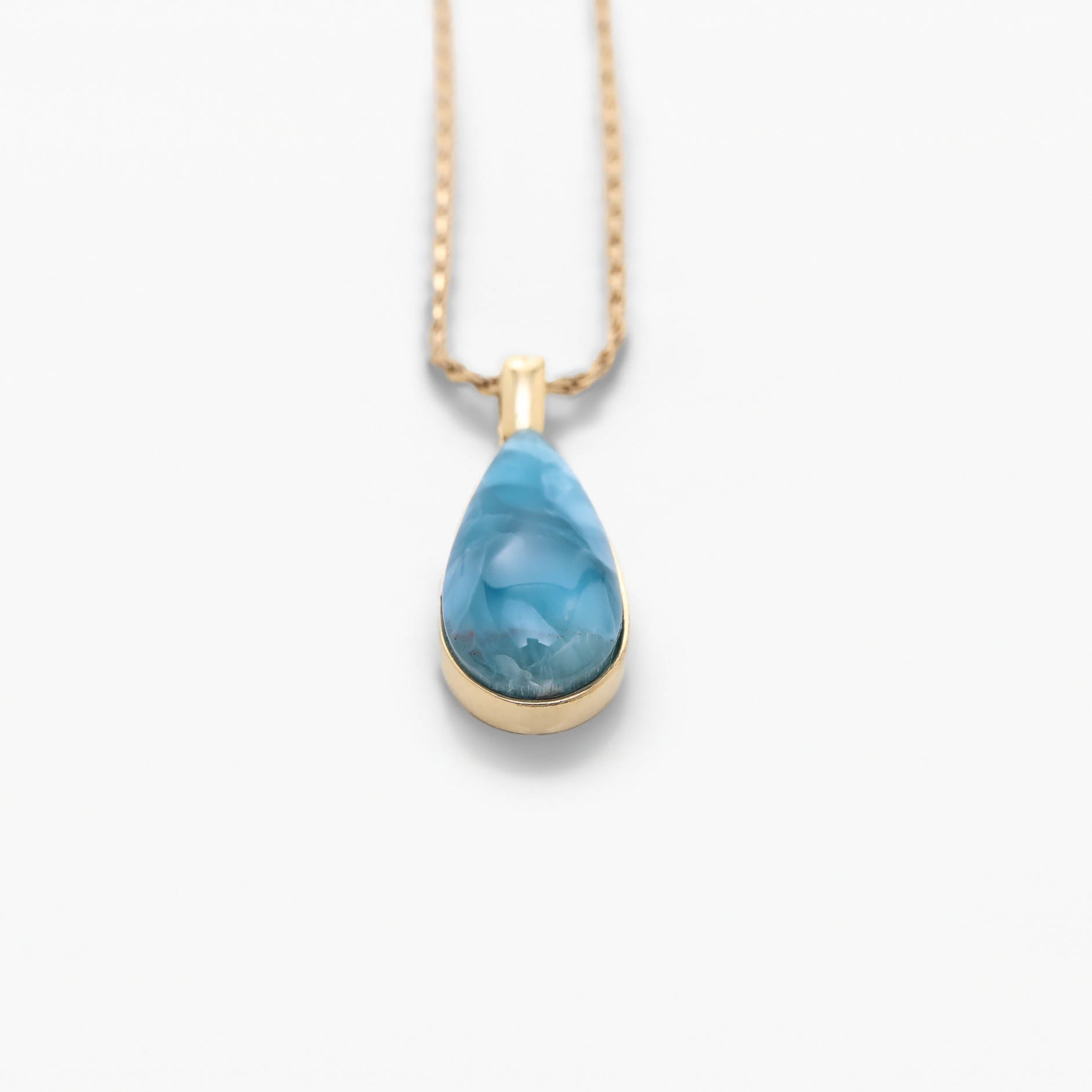 Larimar Gold Vermeil Pendant Olivia