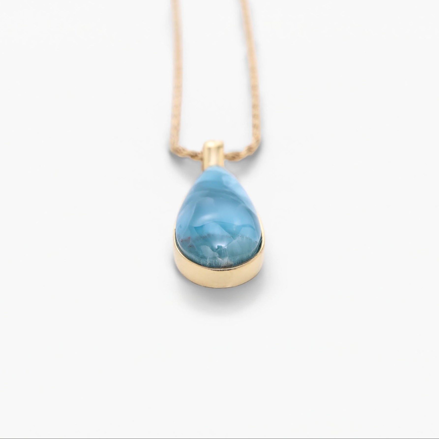 Larimar Gold Vermeil Pendant Olivia