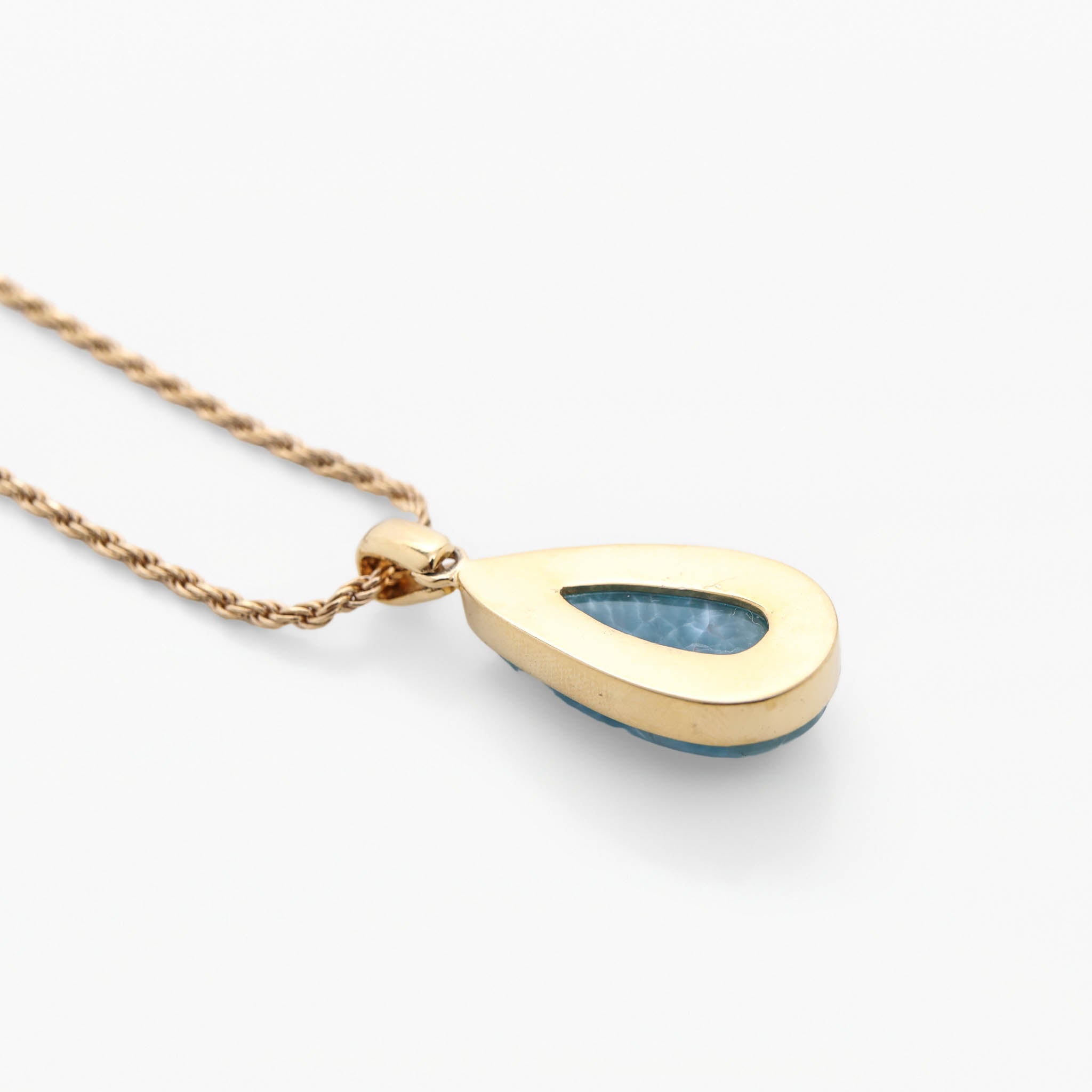 Larimar Gold Vermeil Pendant Olivia