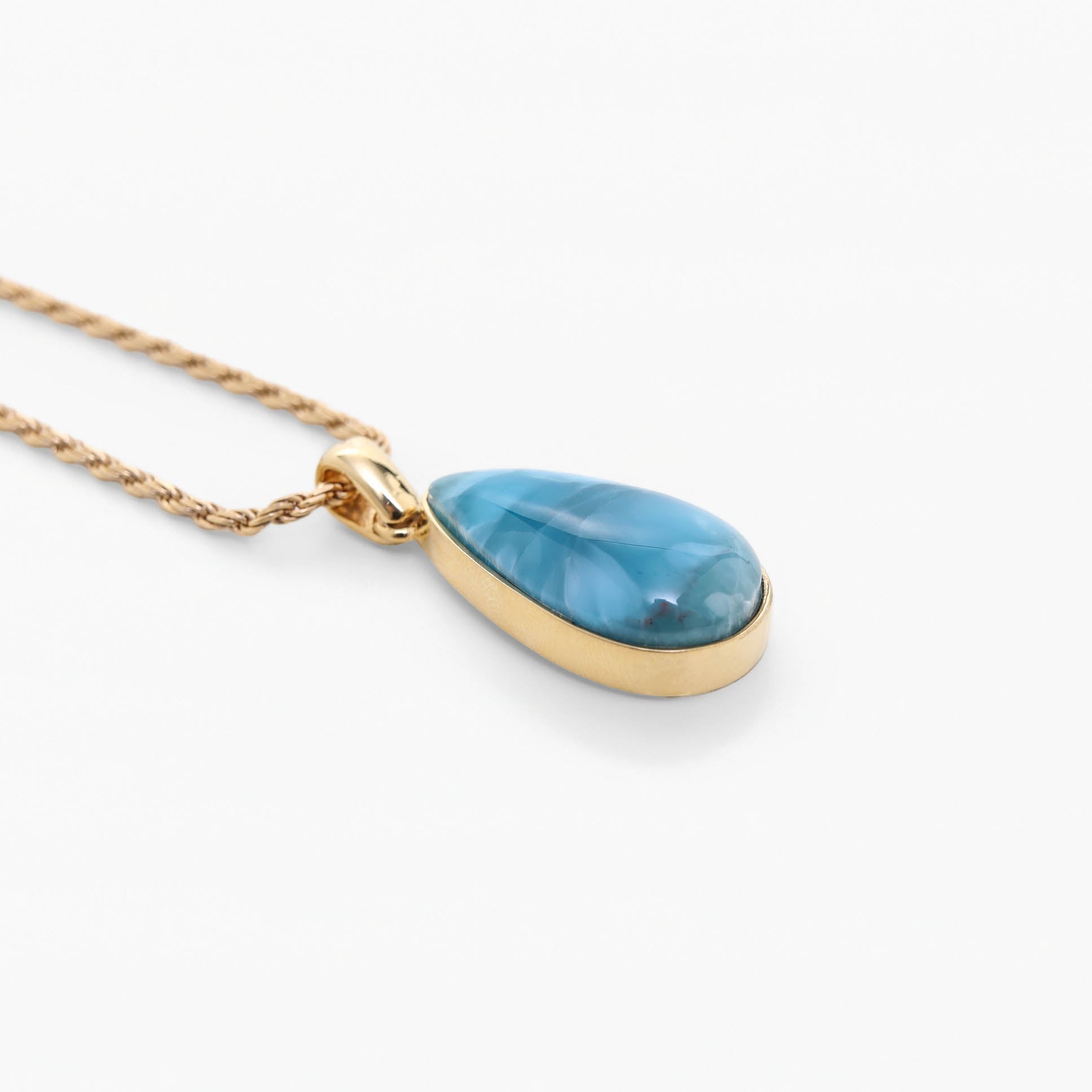 Larimar Gold Vermeil Pendant Olivia