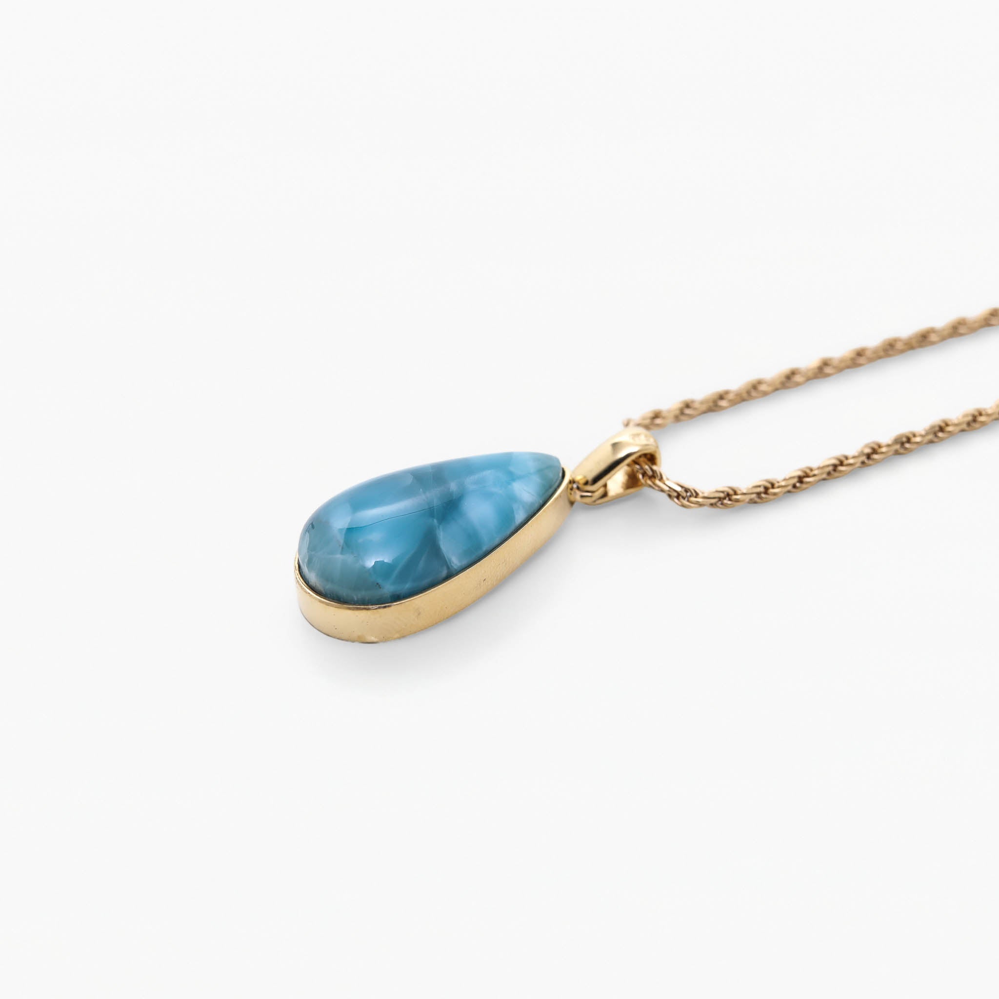 Larimar Gold Vermeil Pendant Olivia