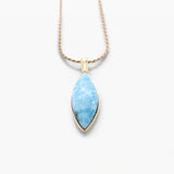 Larimar Gold Vermeil Pendant Ophelia