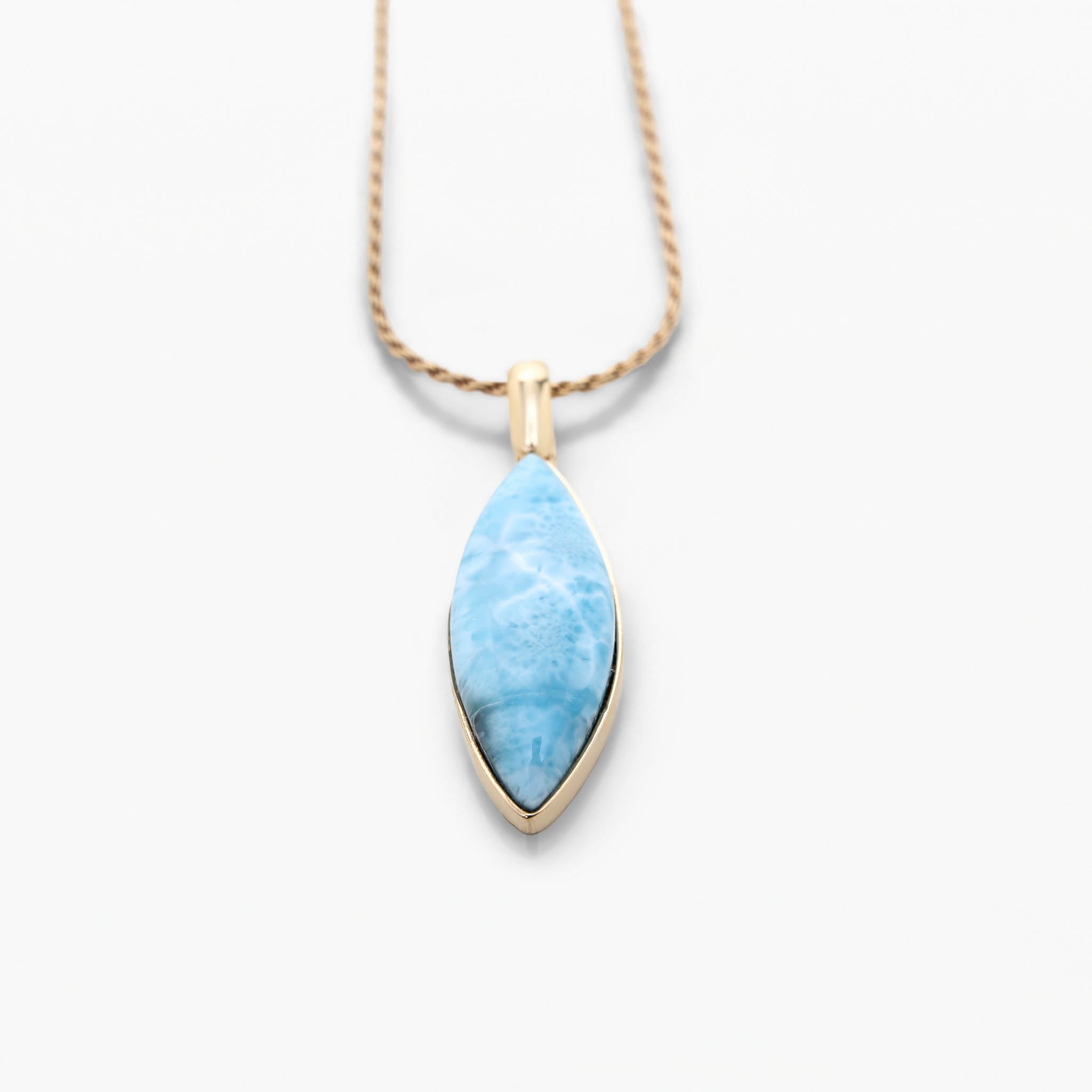 Larimar Gold Vermeil Pendant Ophelia
