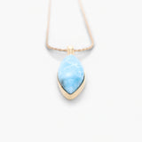 Larimar Gold Vermeil Pendant Ophelia