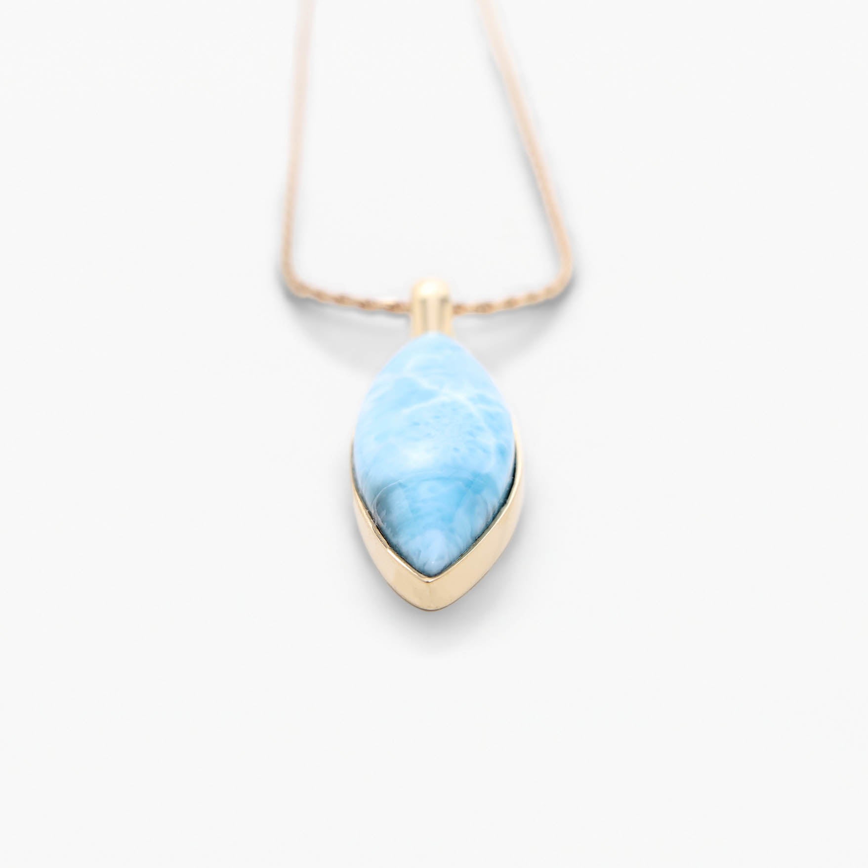 Larimar Gold Vermeil Pendant Ophelia