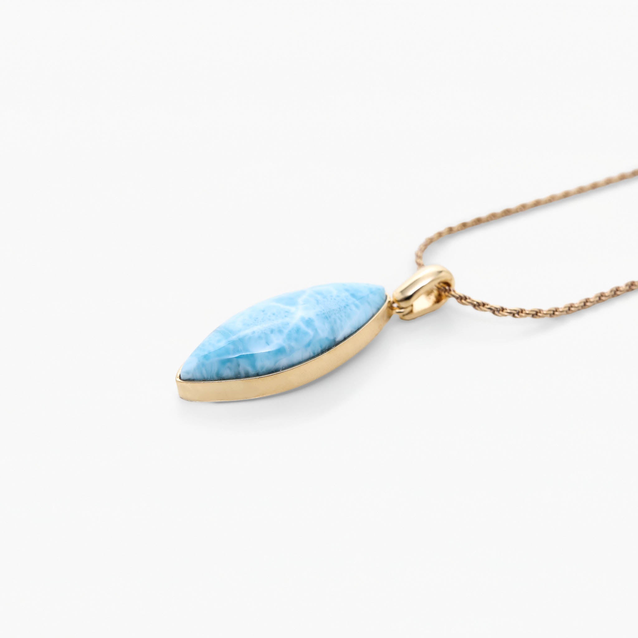 Larimar Gold Vermeil Pendant Ophelia