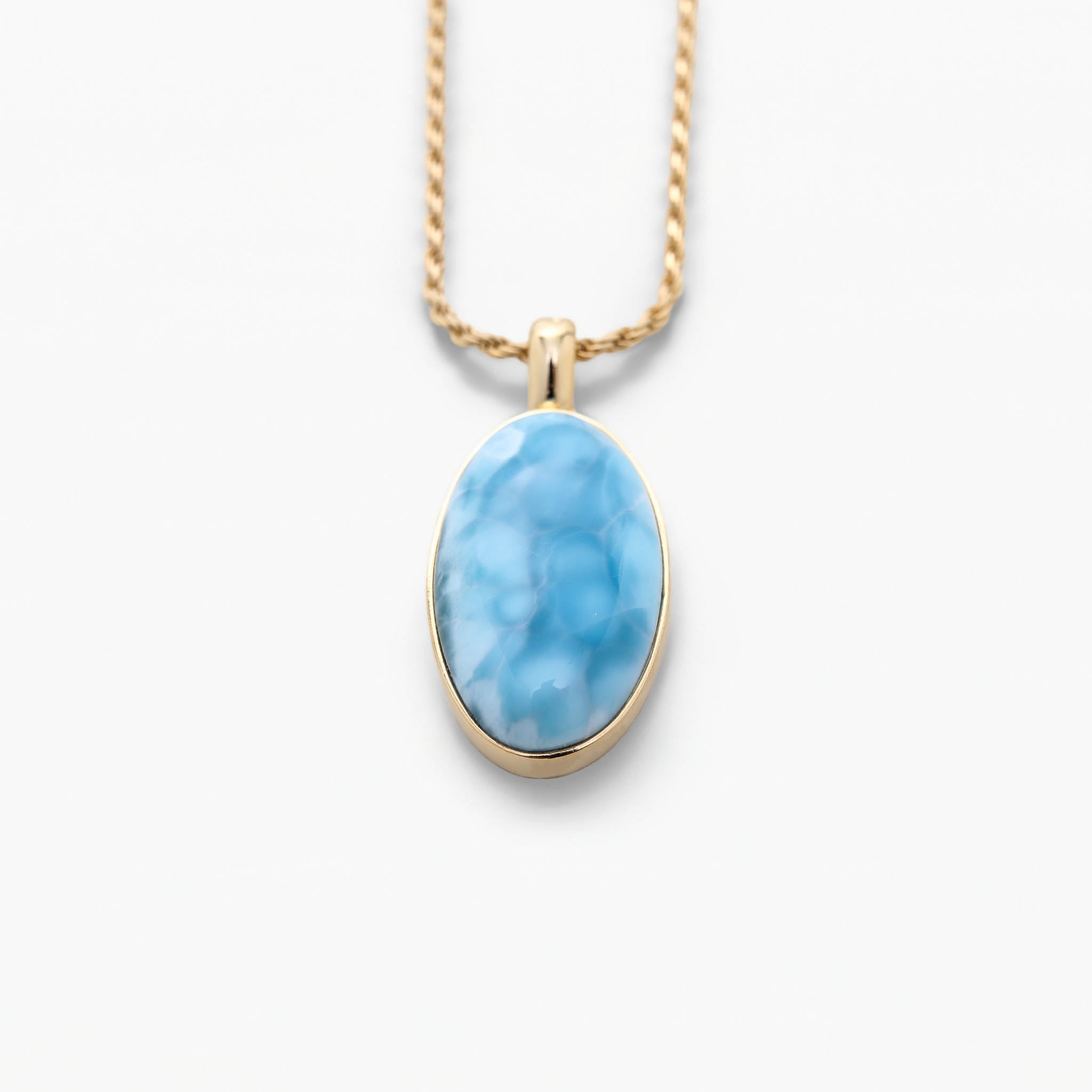Larimar Gold Vermeil Pendant Oriana