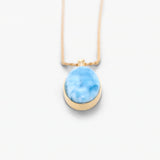 Larimar Gold Vermeil Pendant Oriana