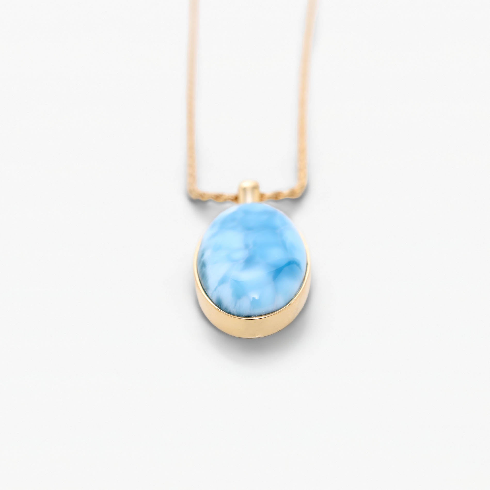 Larimar Gold Vermeil Pendant Oriana