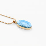 Larimar Gold Vermeil Pendant Oriana