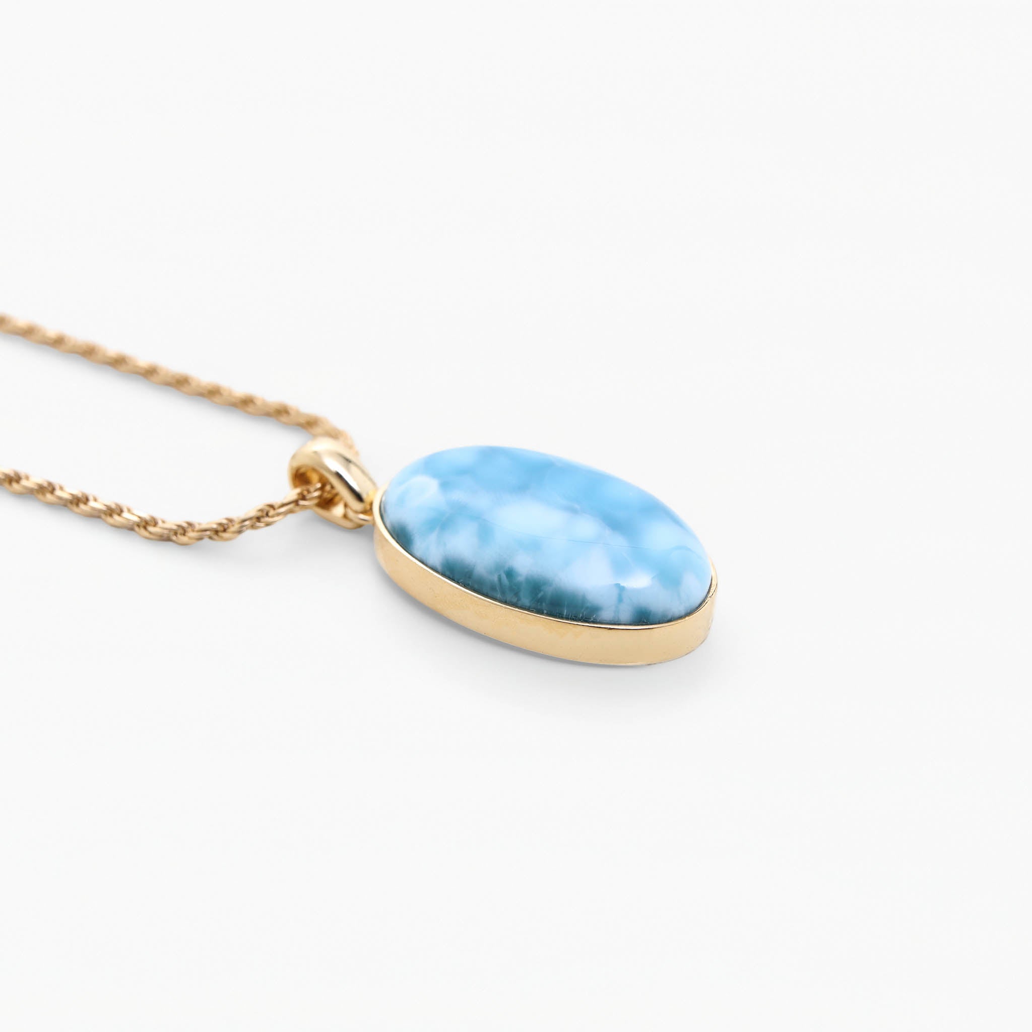 Larimar Gold Vermeil Pendant Oriana