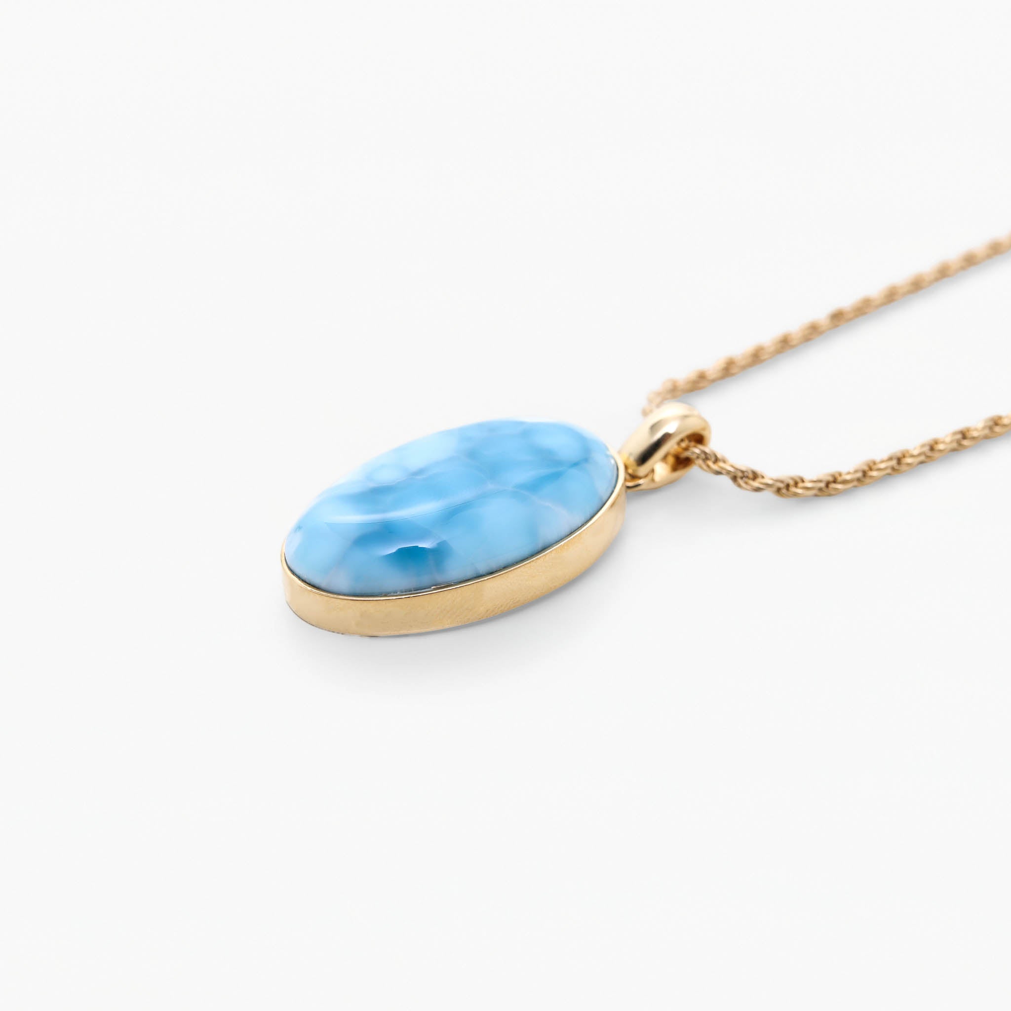 Larimar Gold Vermeil Pendant Oriana