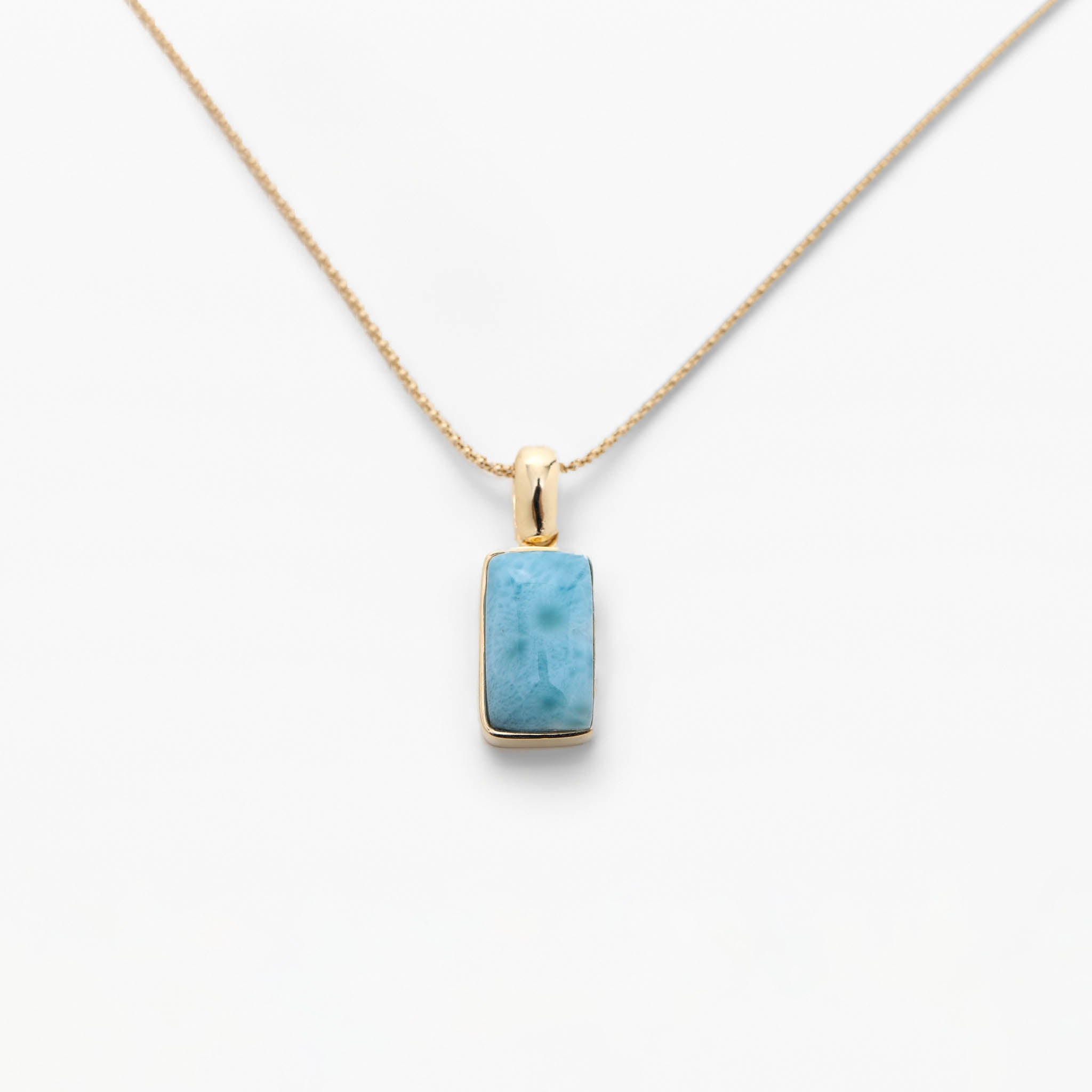 Larimar Gold Vermeil Pendant Taami