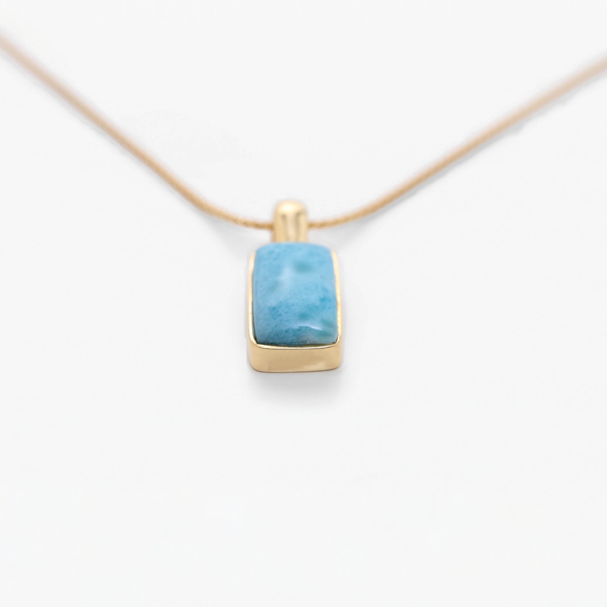 Larimar Gold Vermeil Pendant Taami