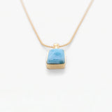 Larimar Gold Vermeil Pendant Taj