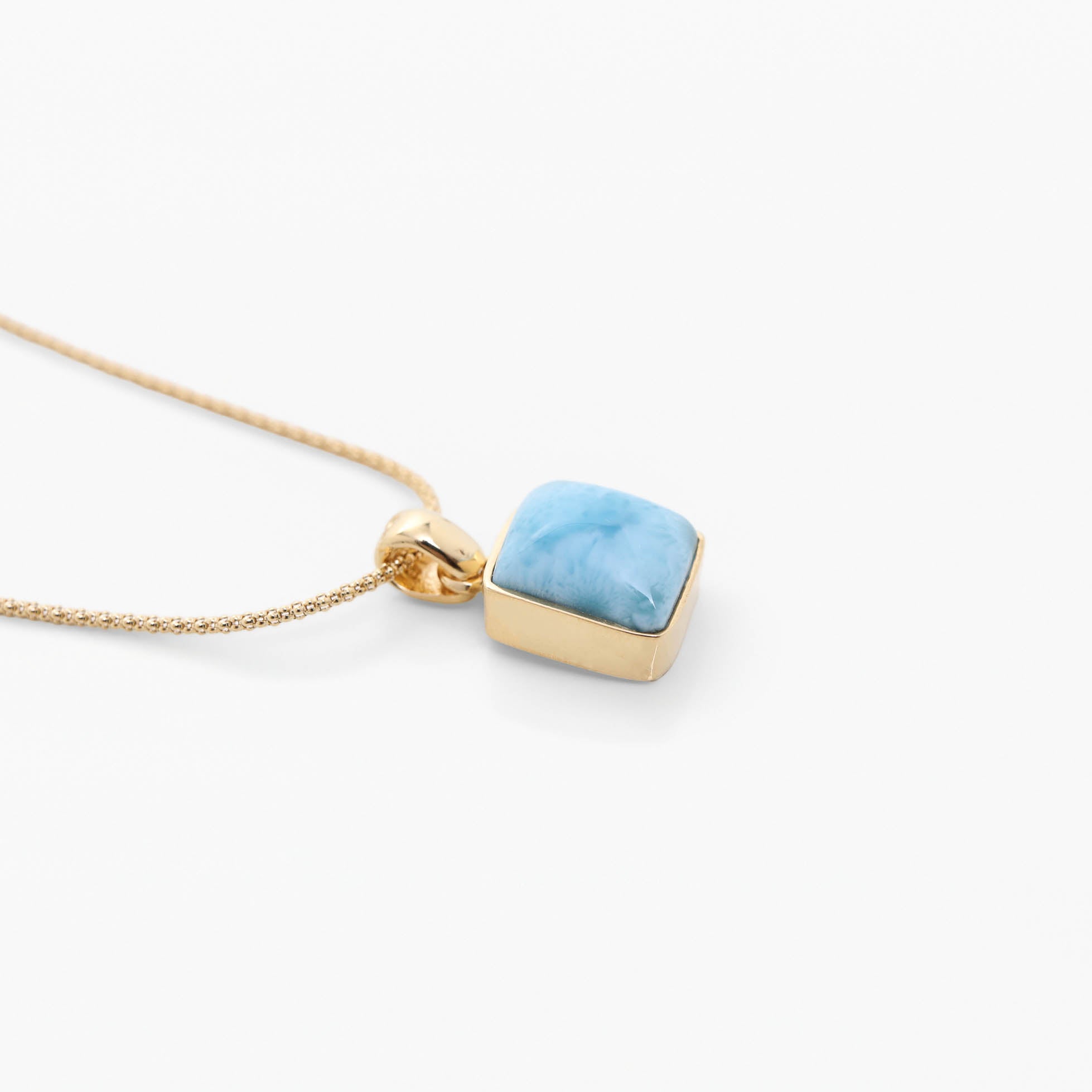 Larimar Gold Vermeil Pendant Taj