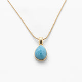 Larimar Gold Vermeil Pendant Tara