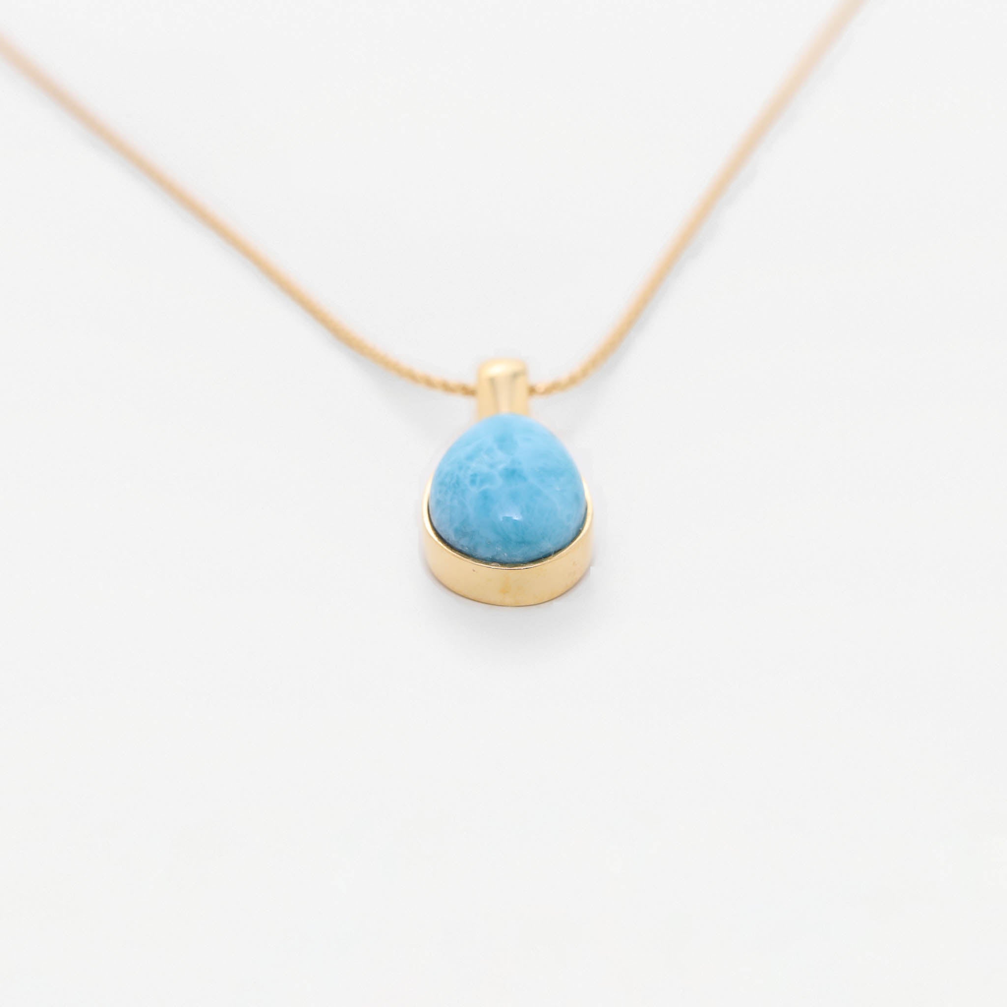 Larimar Gold Vermeil Pendant Tara