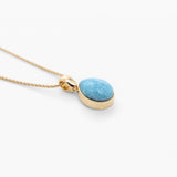 Larimar Gold Vermeil Pendant Tara