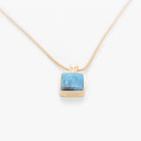 Larimar Gold Vermeil Pendant Tea