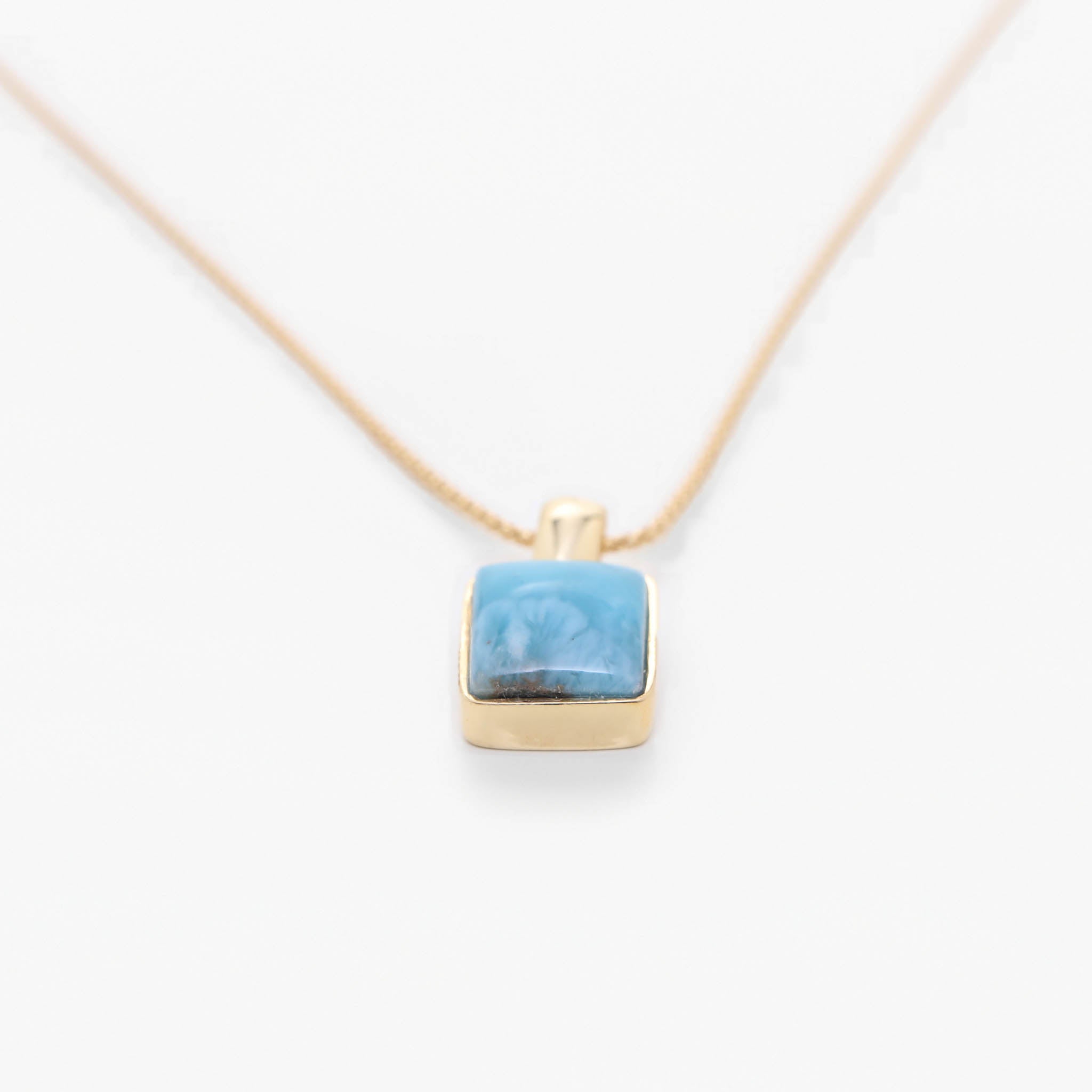 Larimar Gold Vermeil Pendant Tea