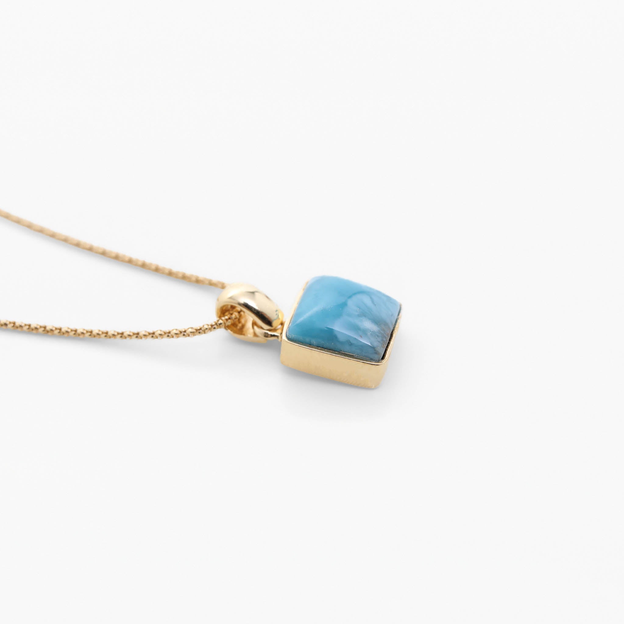 Larimar Gold Vermeil Pendant Tea