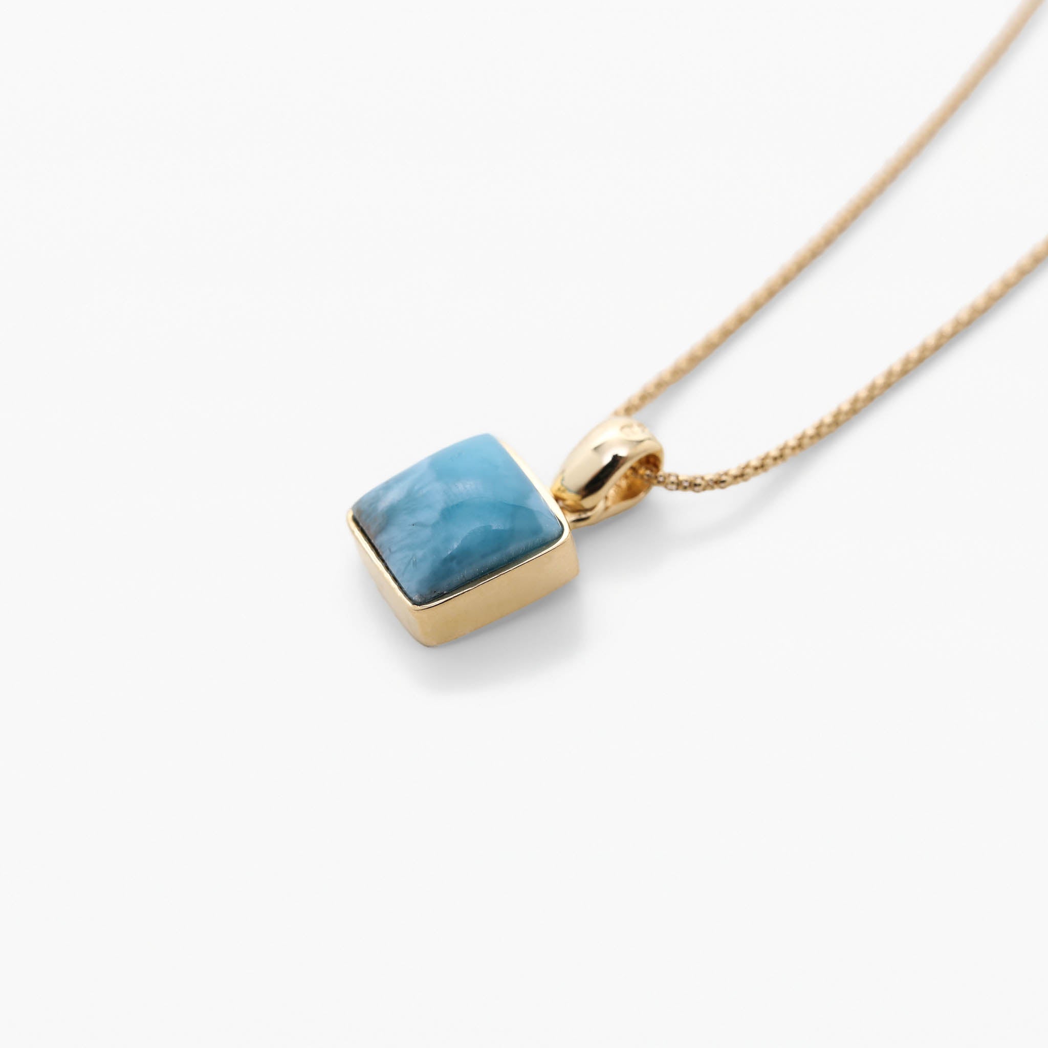 Larimar Gold Vermeil Pendant Tea