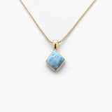 Larimar Gold Vermeil Pendant Thea