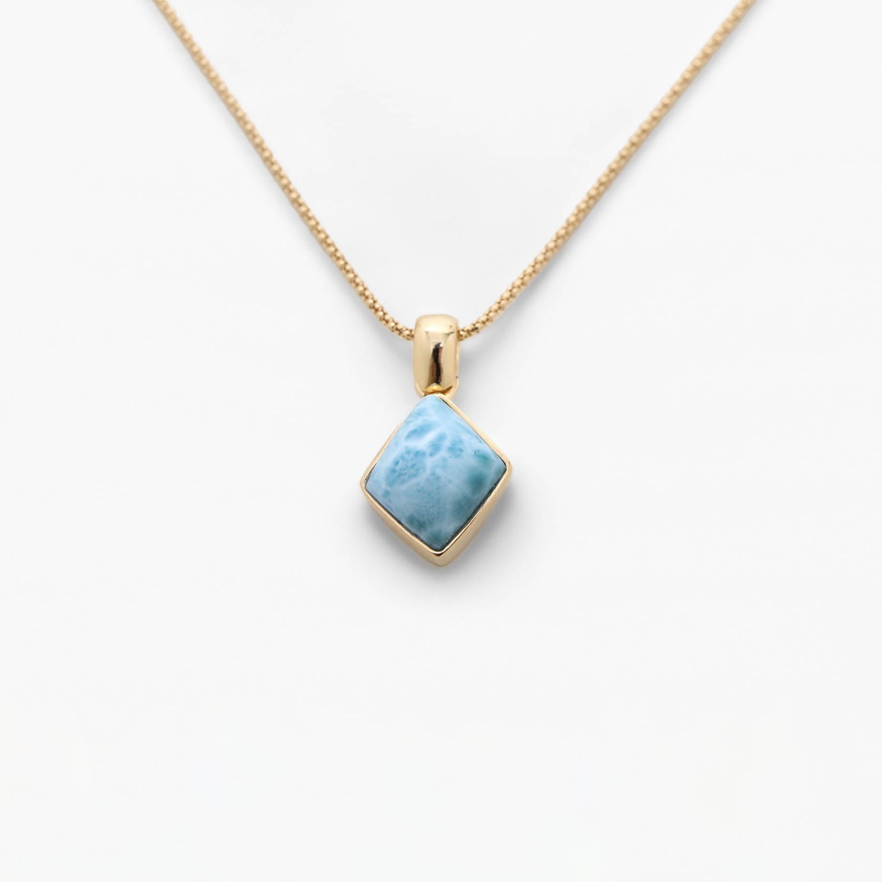 Larimar Gold Vermeil Pendant Thea