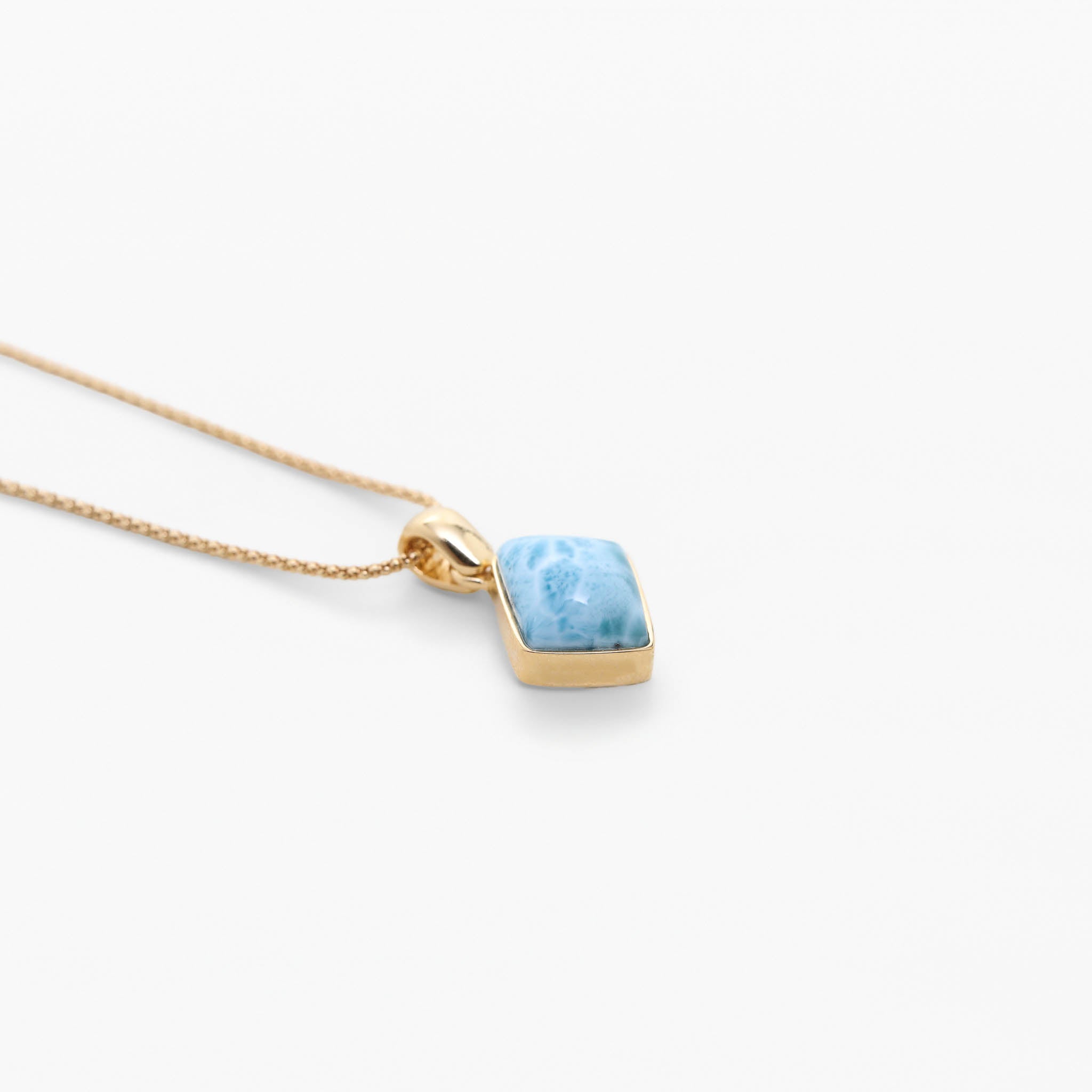 Larimar Gold Vermeil Pendant Thea