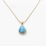 Larimar Gold Vermeil Pendant Tia