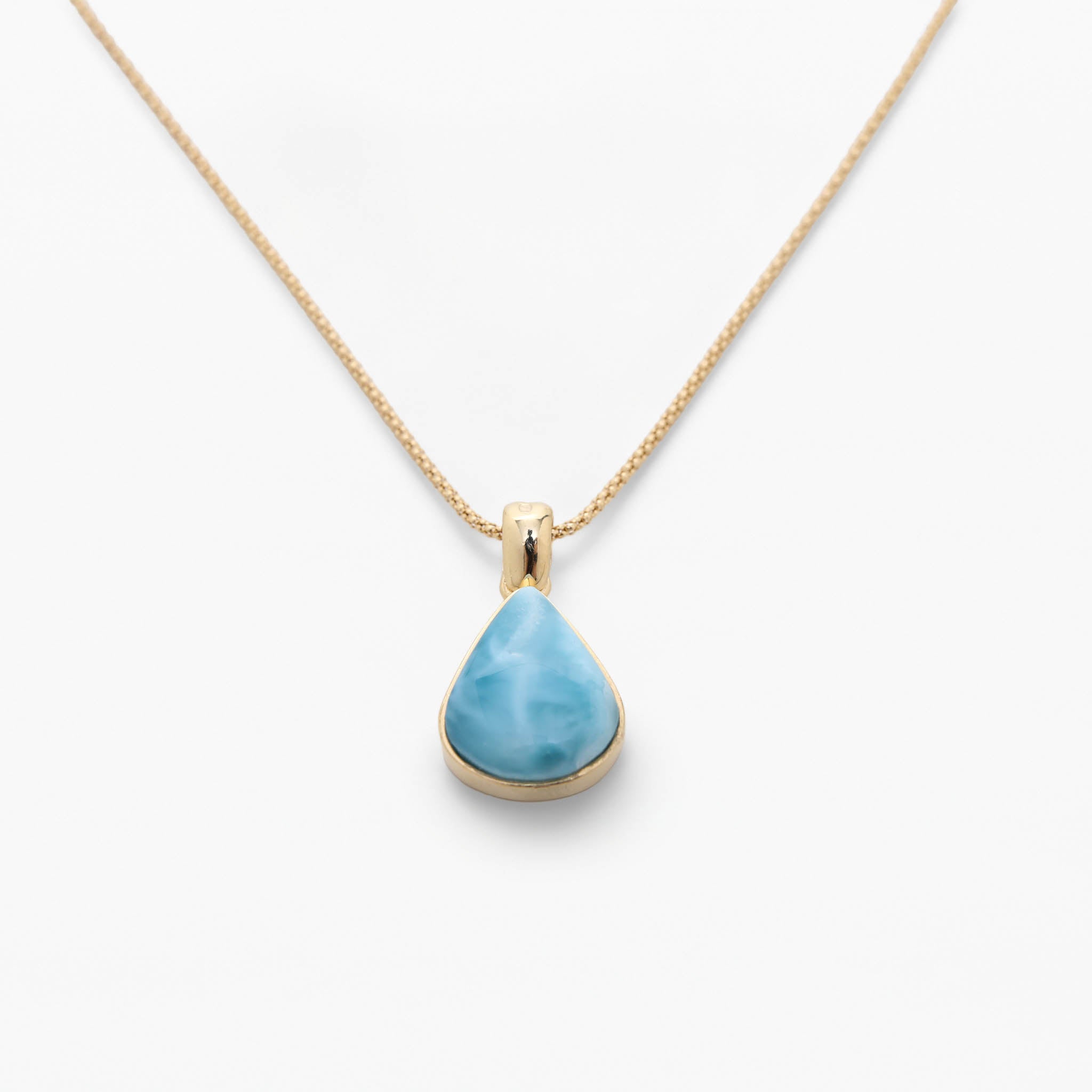 Larimar Gold Vermeil Pendant Tia
