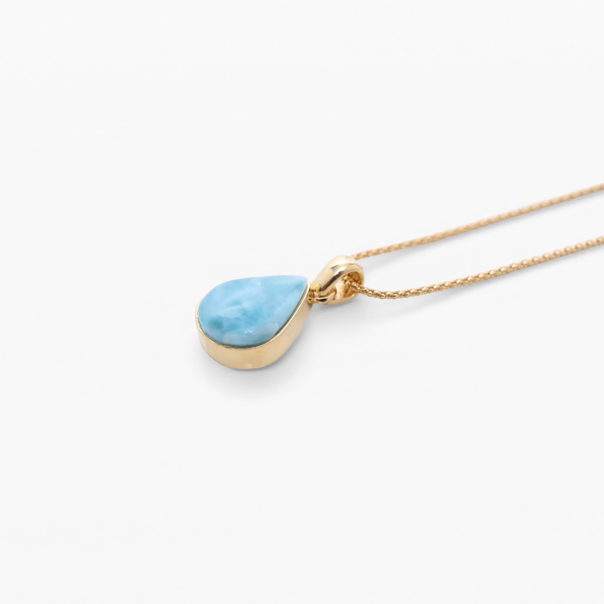 Larimar Gold Vermeil Pendant Tia