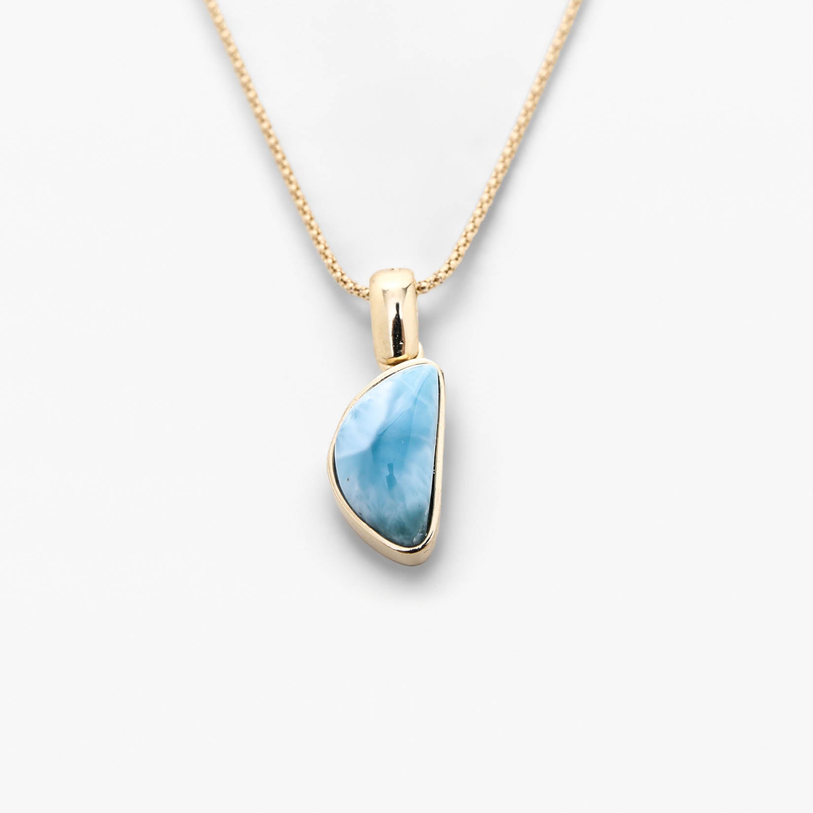 Larimar Gold Vermeil Pendant Tilly