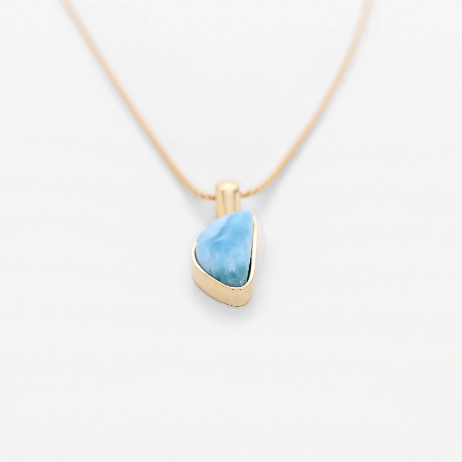 Larimar Gold Vermeil Pendant Tilly