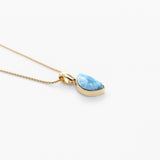 Larimar Gold Vermeil Pendant Tilly
