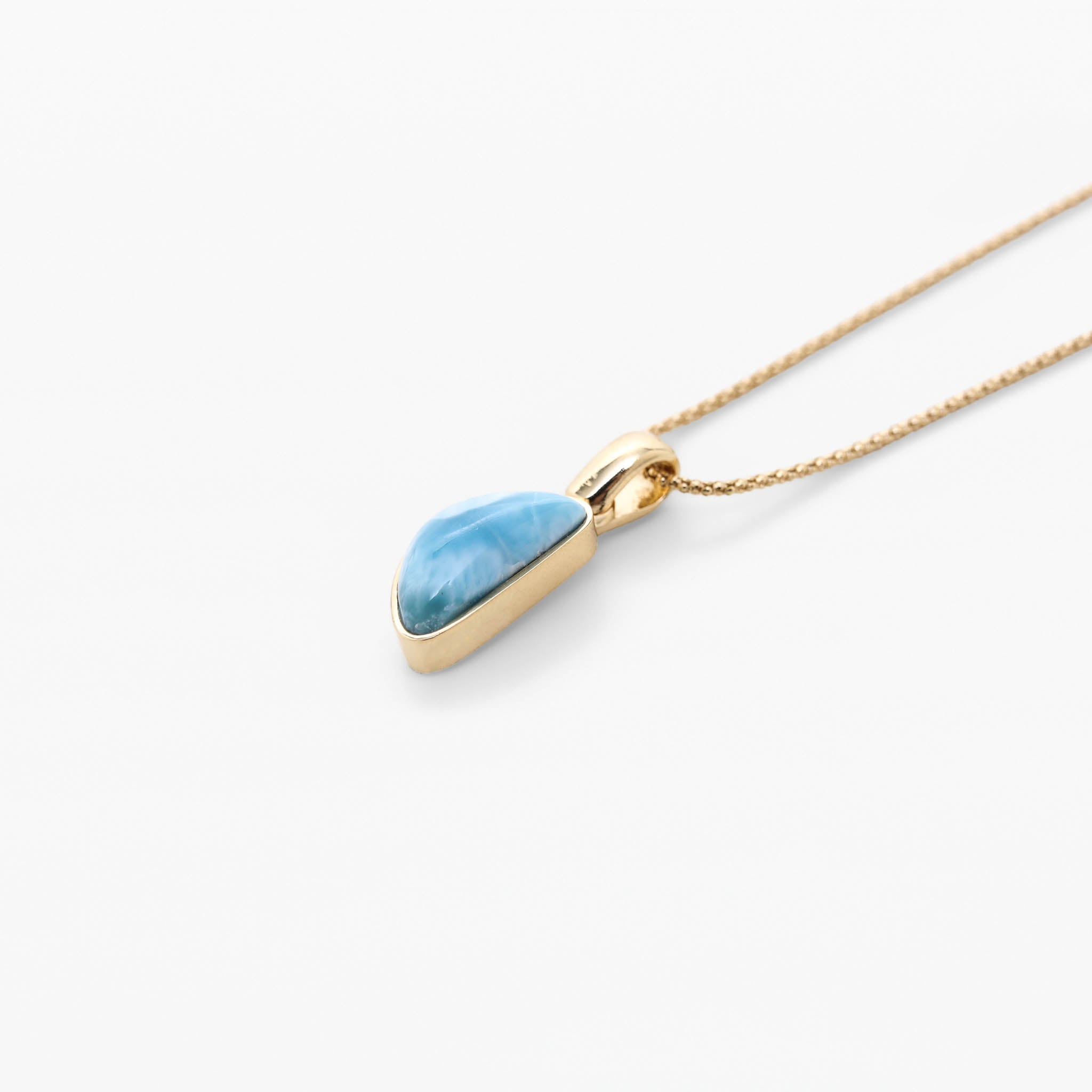 Larimar Gold Vermeil Pendant Tilly