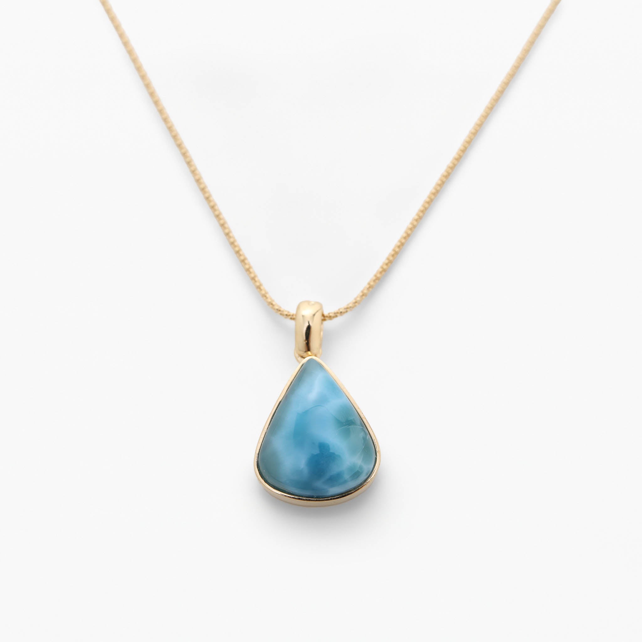 Larimar Gold Vermeil Pendant West