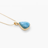 Larimar Gold Vermeil Pendant West