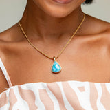 Larimar Gold Vermeil Pendant West