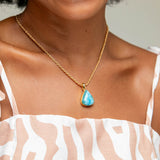 Larimar Gold Vermeil Pendant West