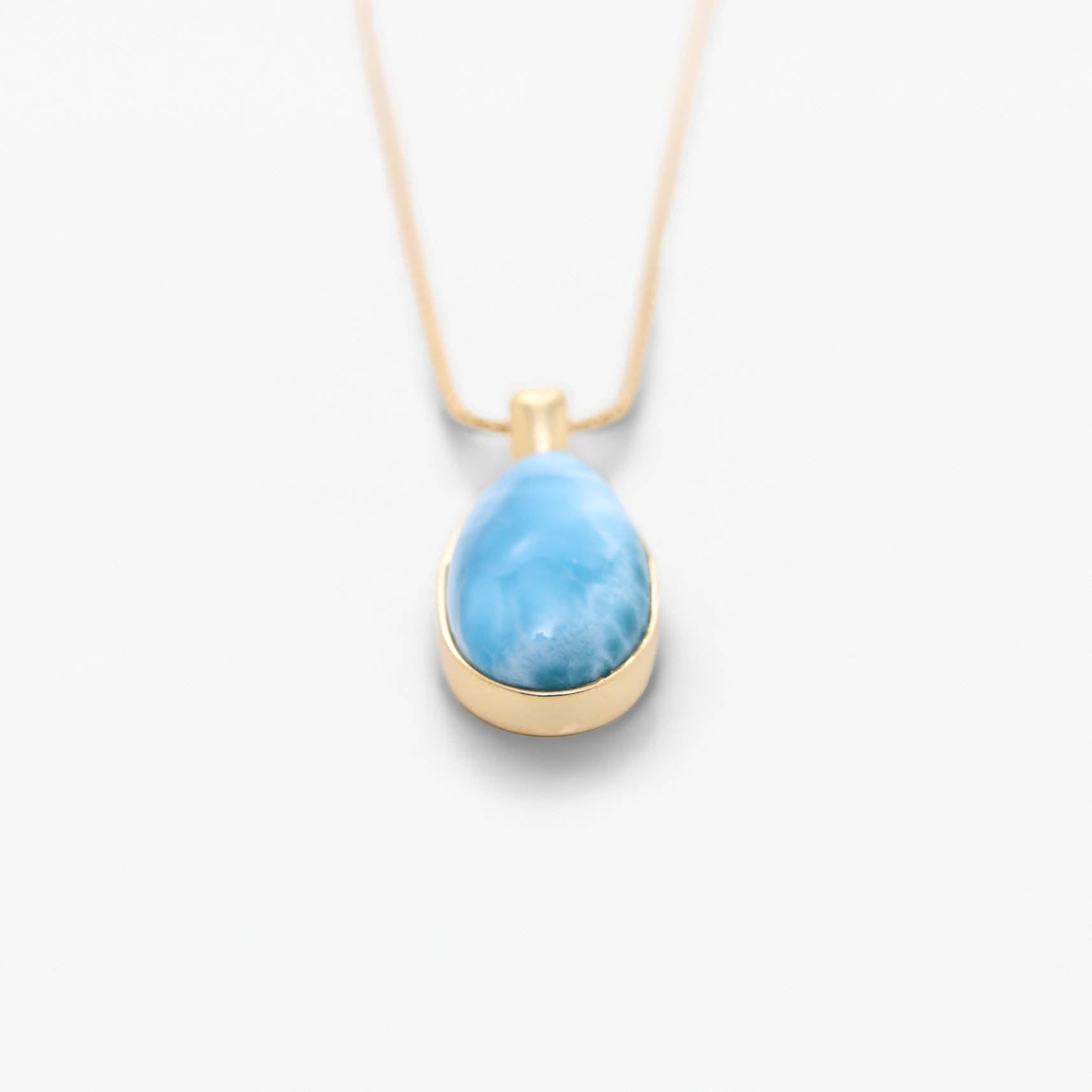 Larimar Gold Vermeil Pendant Willa