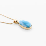 Larimar Gold Vermeil Pendant Willa
