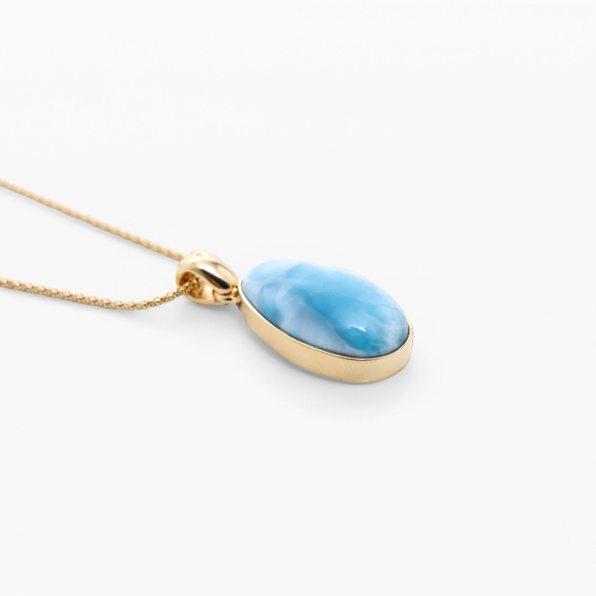 Larimar Gold Vermeil Pendant Willa