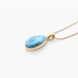 Larimar Gold Vermeil Pendant Willa